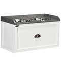 Dog Feeding Station with Storage Drawer, Dog Food Storage Cabinet with 2 Removable Elevated Dog Bowls for Large Sized Dogs
