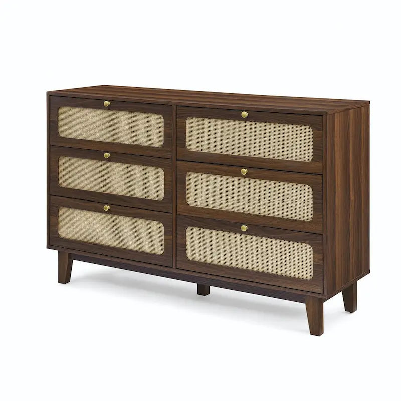 Drawer bedroom dresser,wooden antique dresser,TV cabinet bedroom living room corridor storage dresser,six-drawer cabinet