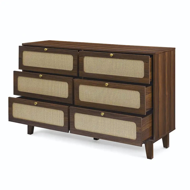 Drawer bedroom dresser,wooden antique dresser,TV cabinet bedroom living room corridor storage dresser,six-drawer cabinet