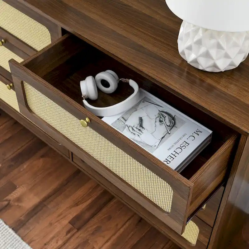 Drawer bedroom dresser,wooden antique dresser,TV cabinet bedroom living room corridor storage dresser,six-drawer cabinet