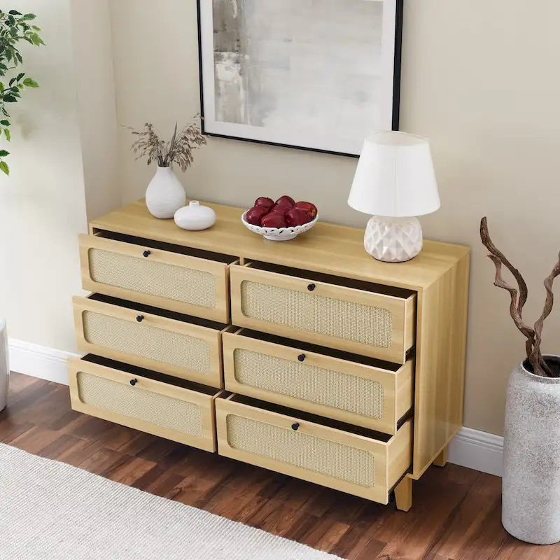 Drawer bedroom dresser,wooden antique dresser,TV cabinet bedroom living room corridor storage dresser,six-drawer cabinet