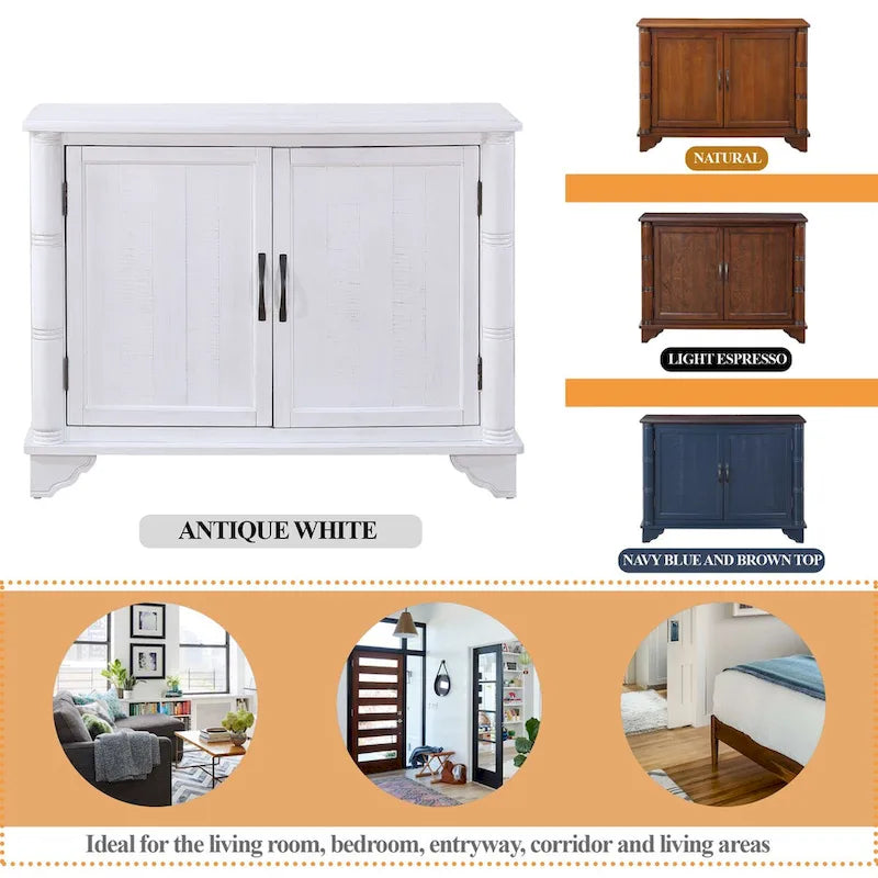 40Console Table with Storage Shelf,Retro Entryway Table with Adjustable Storage Shelf,Sofa Couch Table for Hallway