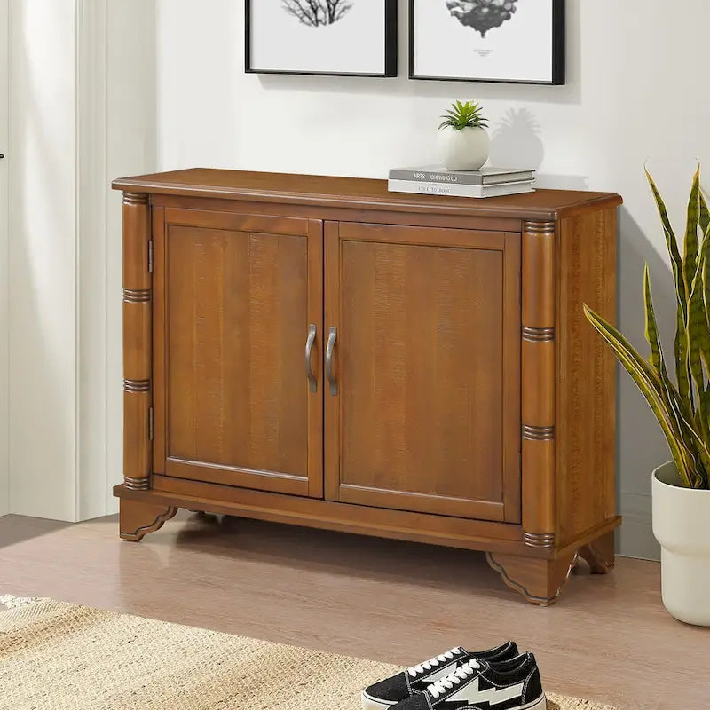 40Console Table with Storage Shelf,Retro Entryway Table with Adjustable Storage Shelf,Sofa Couch Table for Hallway