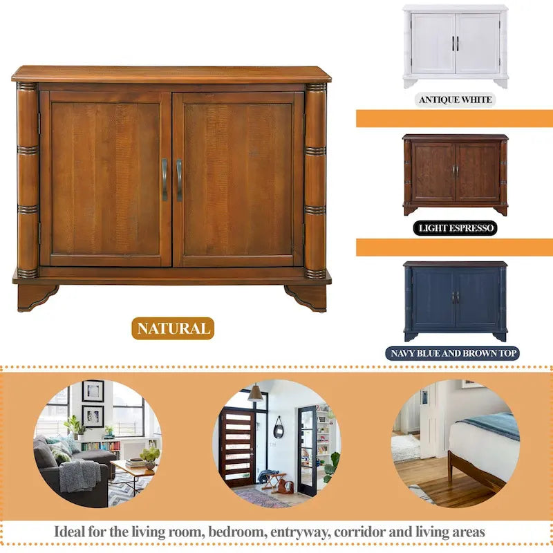 40Console Table with Storage Shelf,Retro Entryway Table with Adjustable Storage Shelf,Sofa Couch Table for Hallway