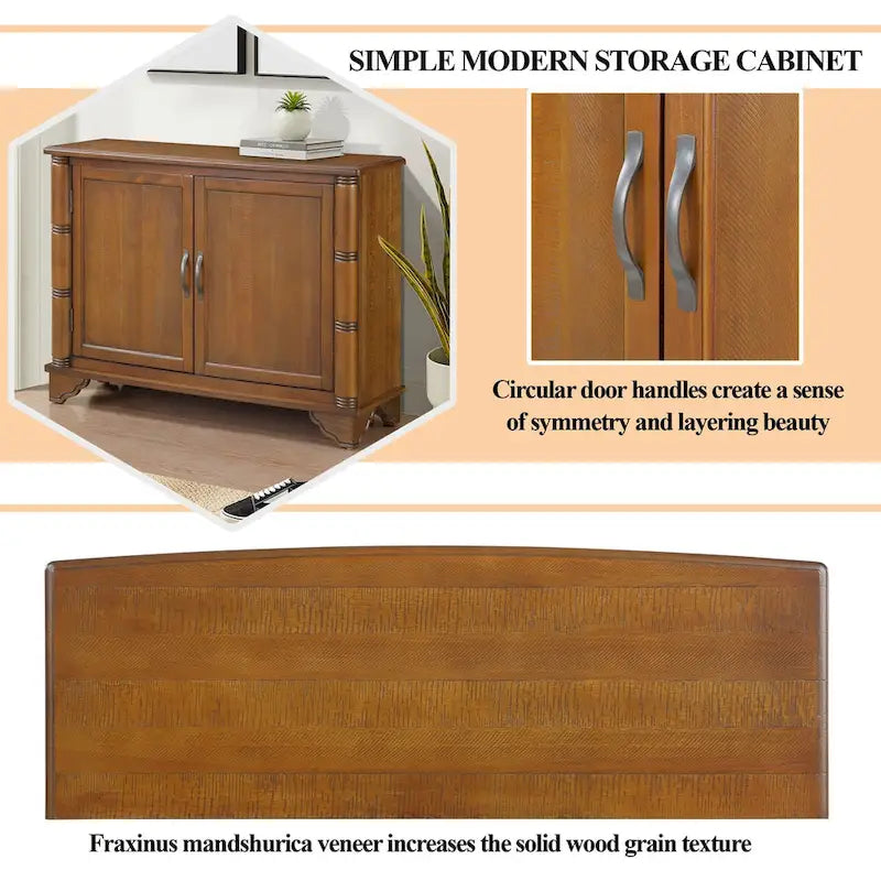 40Console Table with Storage Shelf,Retro Entryway Table with Adjustable Storage Shelf,Sofa Couch Table for Hallway