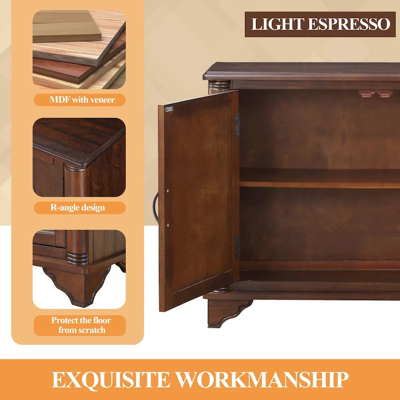 40Console Table with Storage Shelf,Retro Entryway Table with Adjustable Storage Shelf,Sofa Couch Table for Hallway