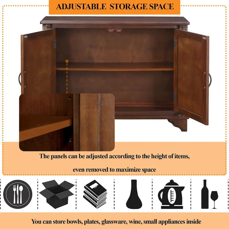 40Console Table with Storage Shelf,Retro Entryway Table with Adjustable Storage Shelf,Sofa Couch Table for Hallway