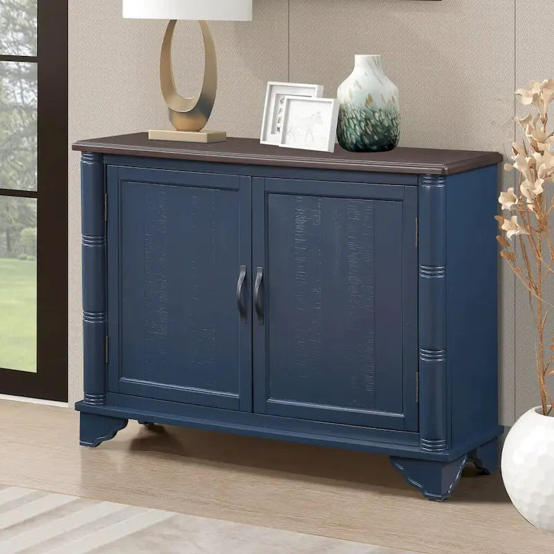 40Console Table with Storage Shelf,Retro Entryway Table with Adjustable Storage Shelf,Sofa Couch Table for Hallway