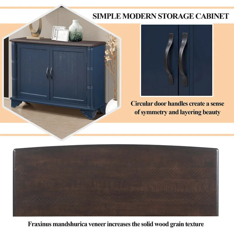 40Console Table with Storage Shelf,Retro Entryway Table with Adjustable Storage Shelf,Sofa Couch Table for Hallway