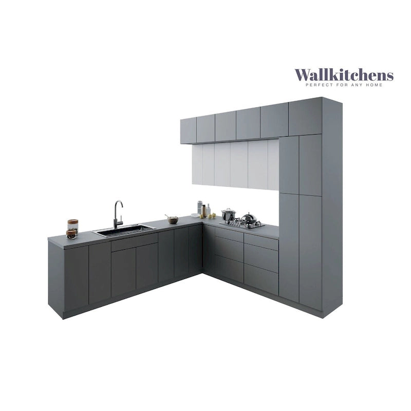 Kitchen Culinary Haven Collection Gray Color Base Size 9Ft Wide - 108x24