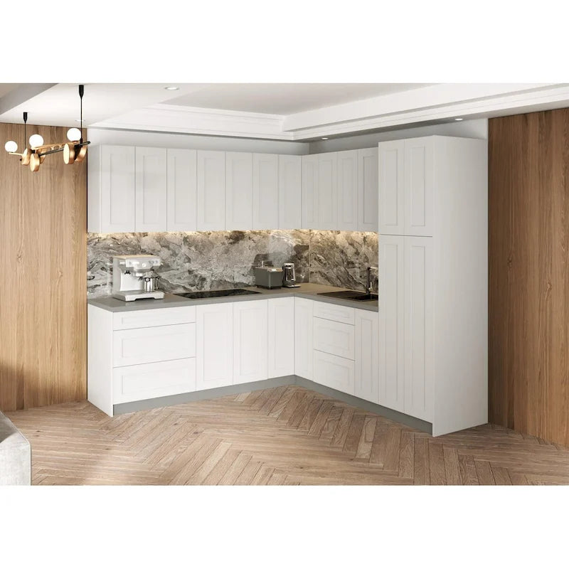 Kitchen Urban Collection White Matte Color Base Size 8x8Ft Wide - 96x96