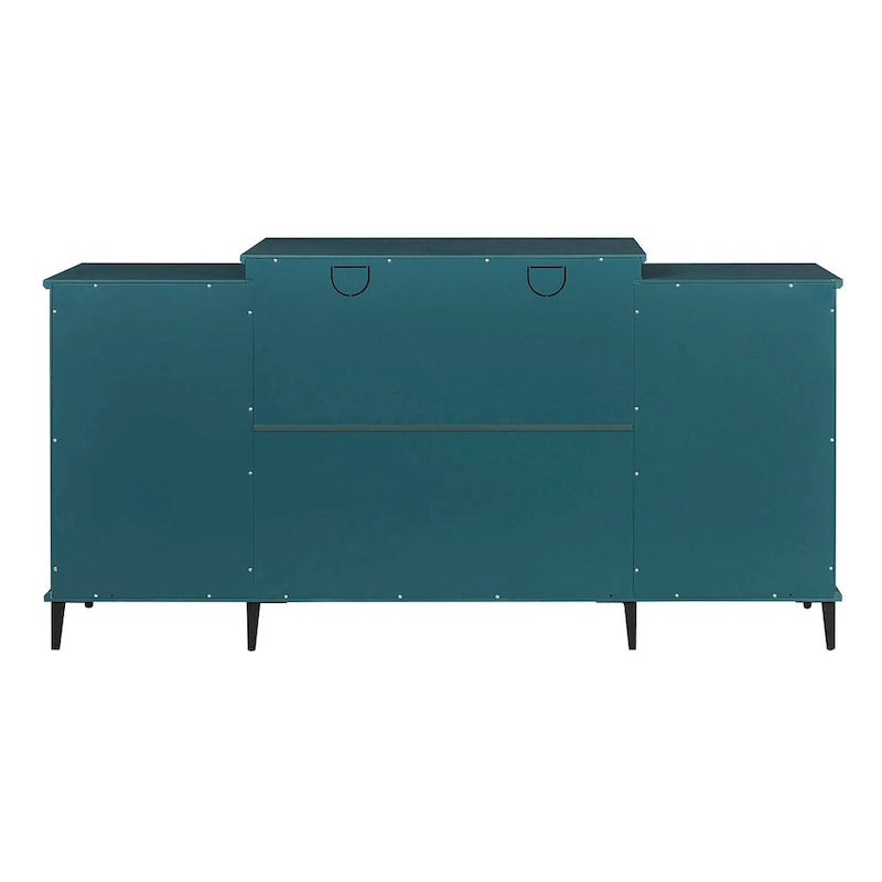 Wooden TV Stand, Sideboard Buffet, Storage Cabinet with 4 Doors