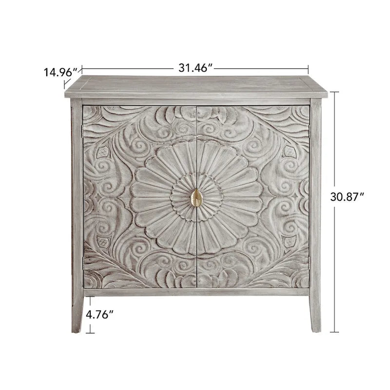 2 Door Cabinet, American Furniture, Suitable for Bedroom, Living Room, Study
