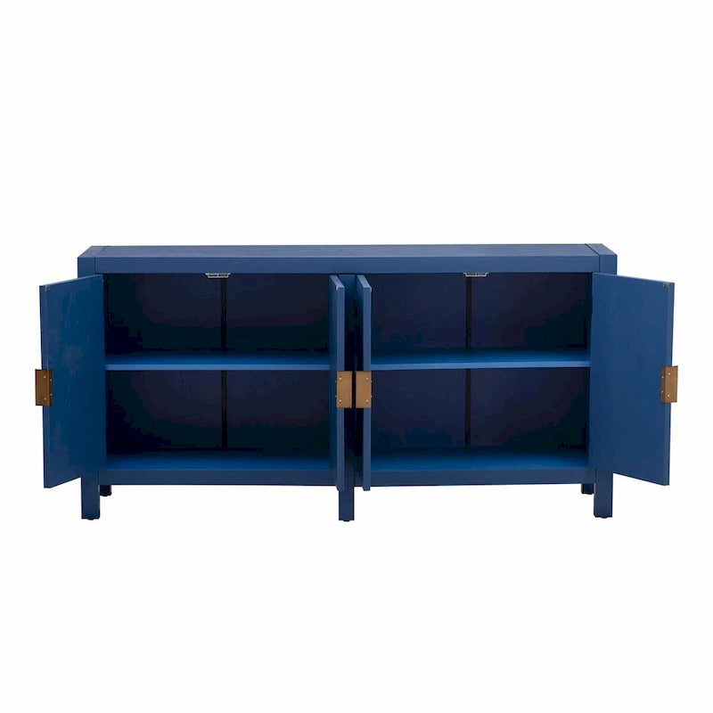 Ash Veneer Cabinet with Radiating Line Pattern Doors