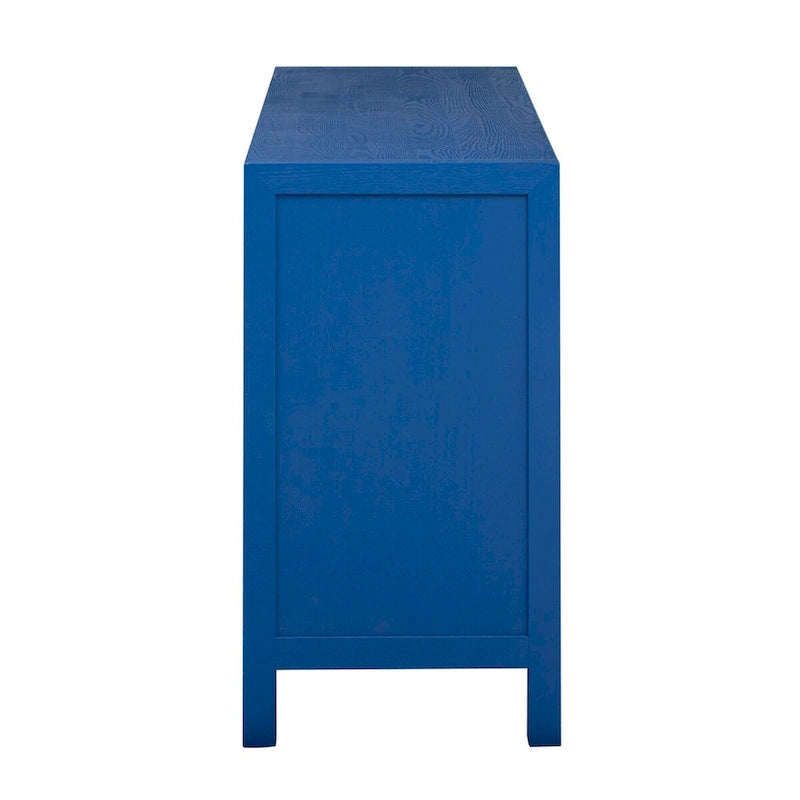 Ash Veneer Cabinet with Radiating Line Pattern Doors