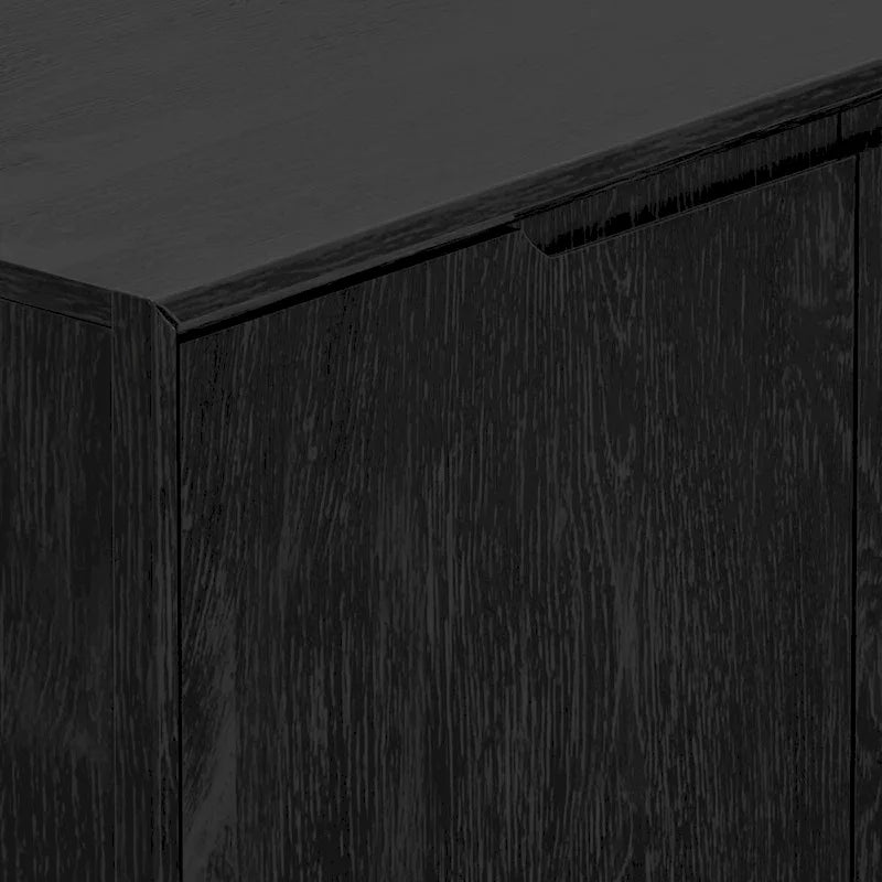 Cove Server with 3 Drawers and 2 Cabinets, Vintage Black
