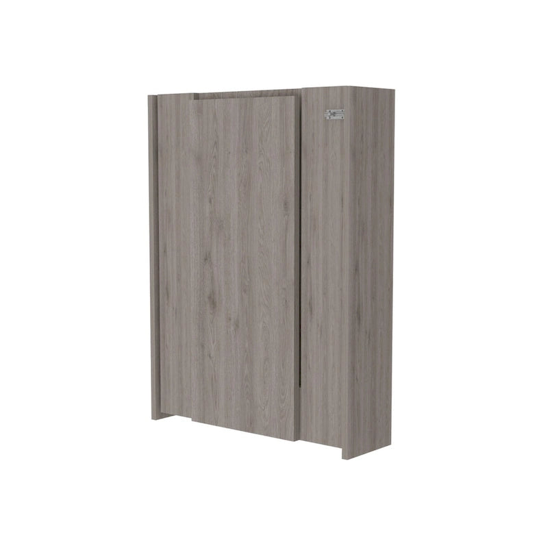 Foldable Table Tacoma, Seven Interior Shelves, White Finish,High quality and durable