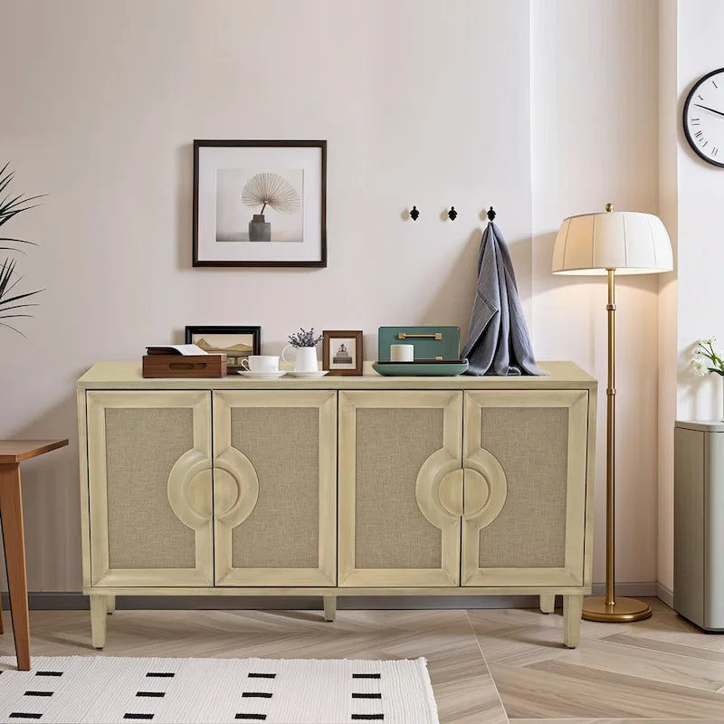 59.84Elegant Vintage 4-Door Cabinet