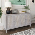 Accent Cabinet 4 Door Wooden Cabinet Sideboard Buffet