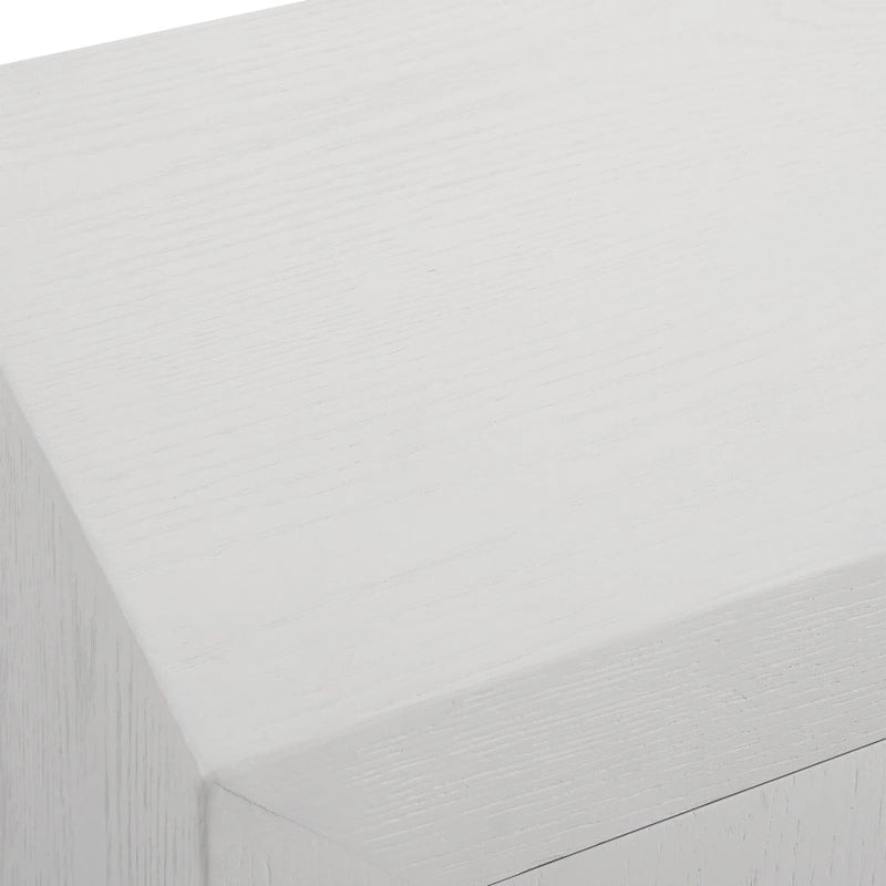 Uttermost Front Range White 2 Door Cabinet - 40.25W x 34H x 13D