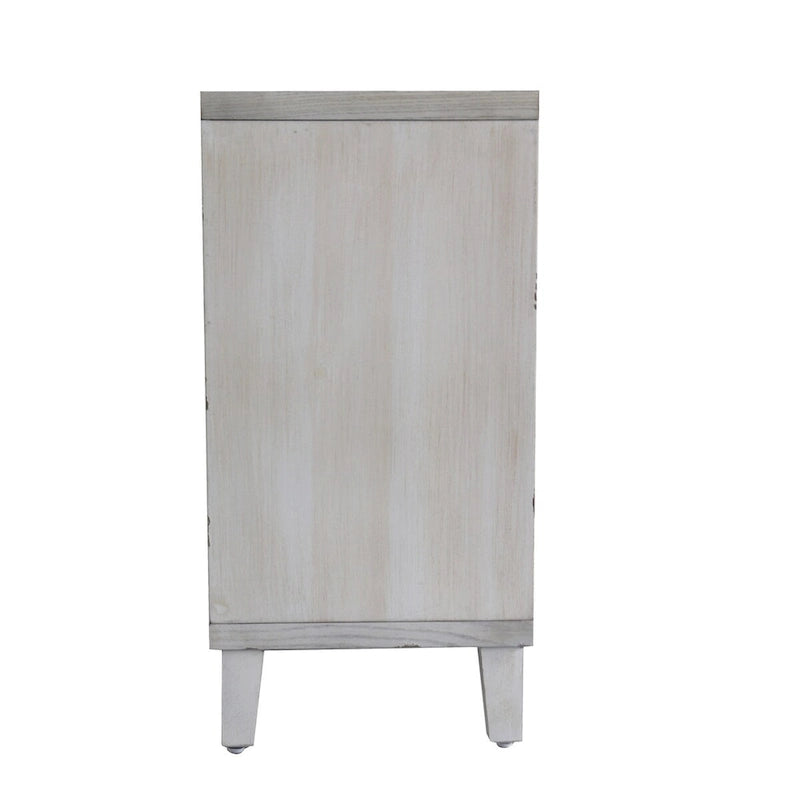 Accent Cabinet 4 Shutter Door Wooden Cabinet Sideboard Buffet