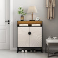 12 Pairs Shoe Storage Cabinet with Adjustable Shelves
