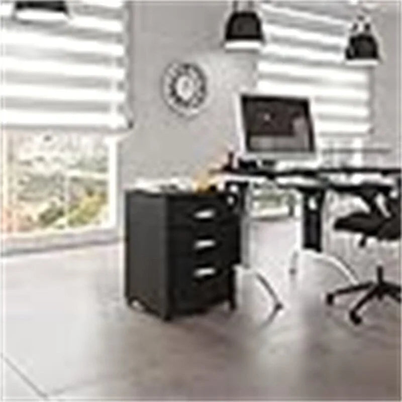 Rolling Storage and File Cabinet - 17D x 16W x 25H