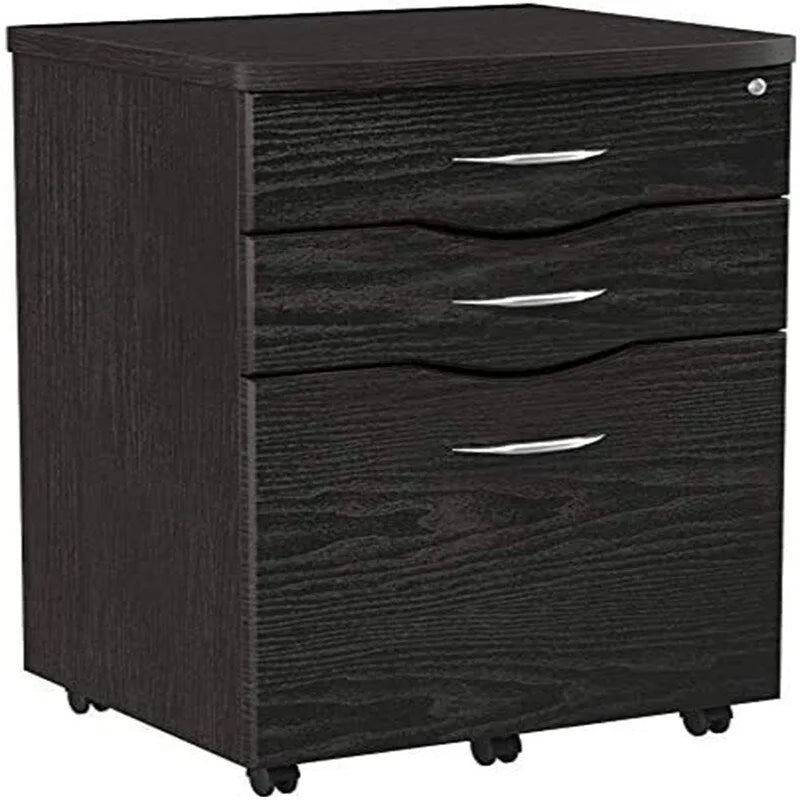 Rolling Storage and File Cabinet - 17D x 16W x 25H