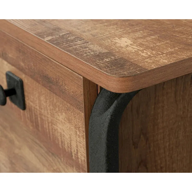 Station House Lateral File Etched Oak