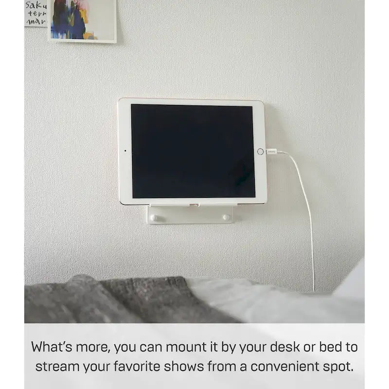 Yamazaki Home Wall-Mounted Phone Holder, Steel, Holds 2.2 lbs - L 1.26 x W 5.51 x H 1.3 inches