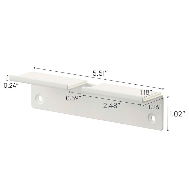 Yamazaki Home Wall-Mounted Phone Holder, Steel, Holds 2.2 lbs - L 1.26 x W 5.51 x H 1.3 inches