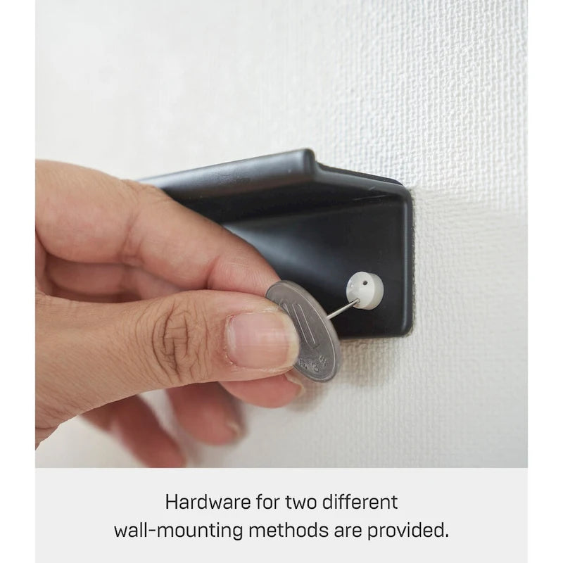 Yamazaki Home Wall-Mounted Phone Holder, Steel, Holds 2.2 lbs - L 1.26 x W 5.51 x H 1.3 inches