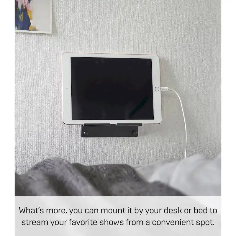 Yamazaki Home Wall-Mounted Phone Holder, Steel, Holds 2.2 lbs - L 1.26 x W 5.51 x H 1.3 inches