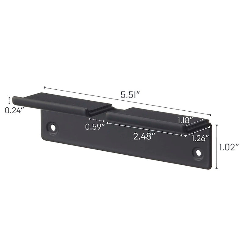 Yamazaki Home Wall-Mounted Phone Holder, Steel, Holds 2.2 lbs - L 1.26 x W 5.51 x H 1.3 inches