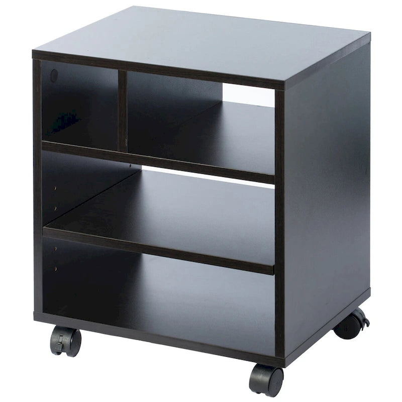 Wooden Office Storage Printer Stand with Wheels