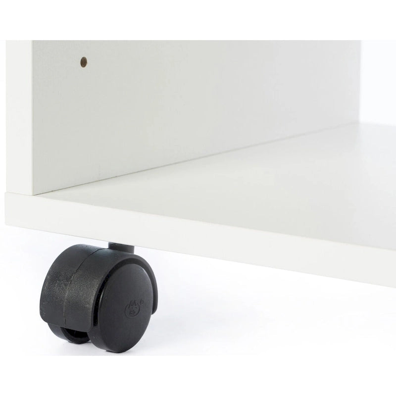 Wooden Office Storage Printer Stand with Wheels