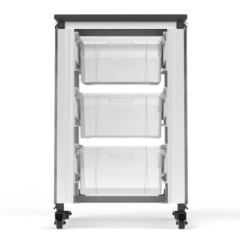 Modular Classroom Storage Cabinet - 2 side-by-side modules with 6 large bins - N/A