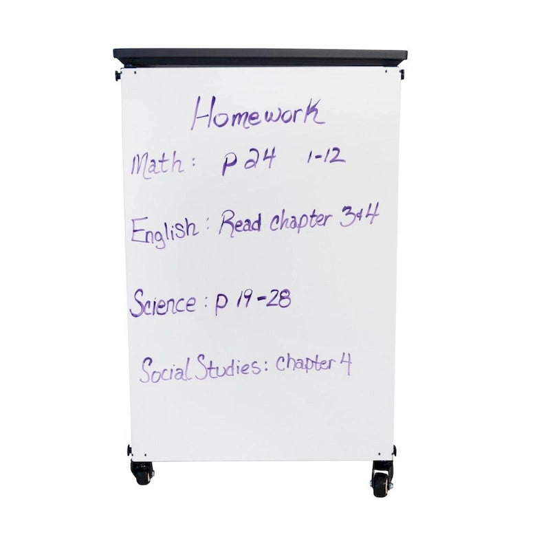 Modular Classroom Storage Cabinet - 2 side-by-side modules with 6 large bins - N/A