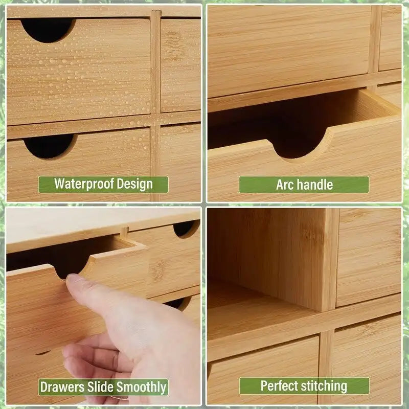 4 Drawers Makeup Storage - 13.38D x 16.5W x 7.48H