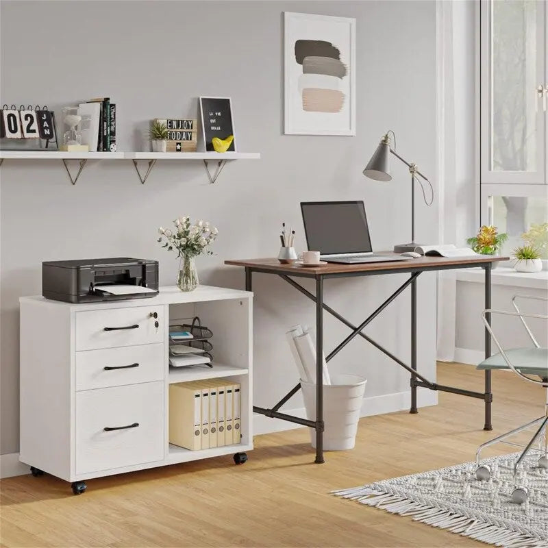 3 Drawer File Cabinets - 34.6D x 18.1W x 6.9H