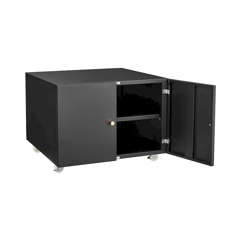Office Furniture Copier Cabinet 2 Door Steel Stand Mobile Pedestal
