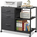 3 Drawer Mobile File Cabinet - 15.75D x 29.53W x 26.77H