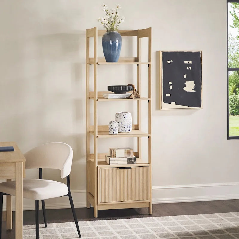 Middlebrook Designs 22 Narrow Bookshelf with Drawer