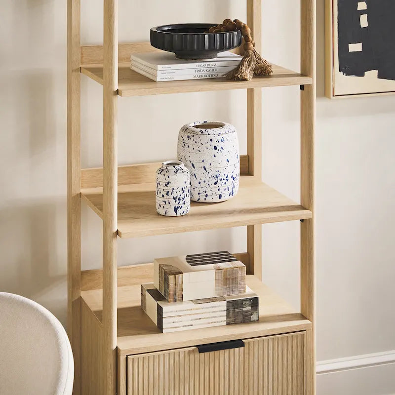 Middlebrook Designs 22 Narrow Bookshelf with Drawer