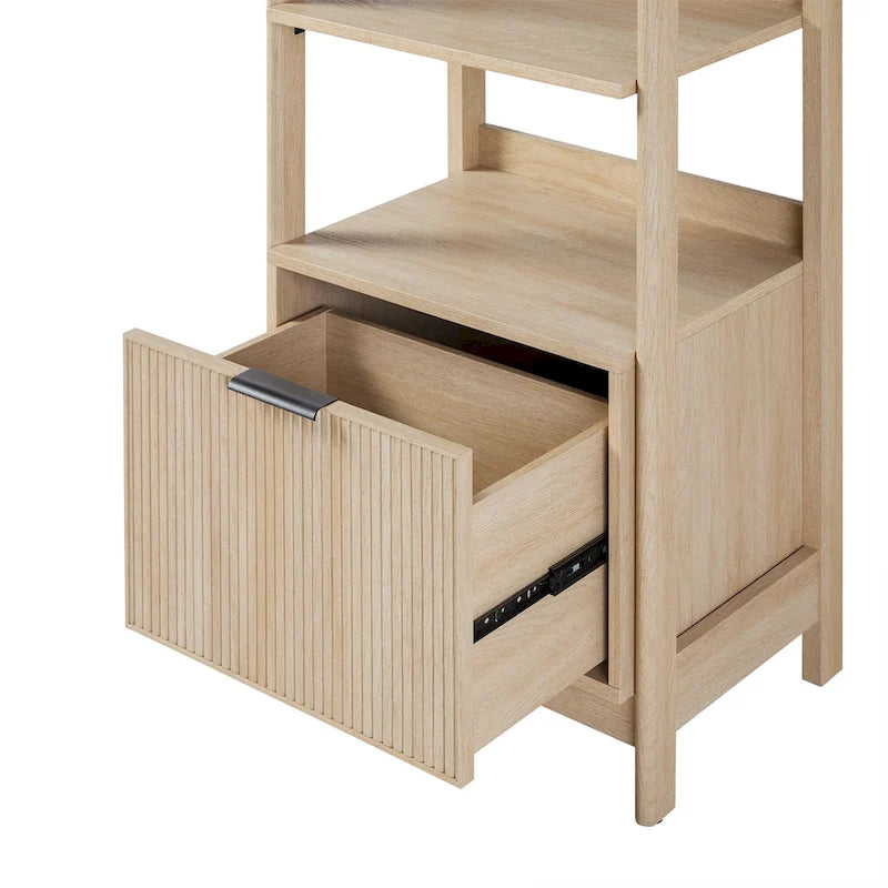 Middlebrook Designs 22 Narrow Bookshelf with Drawer