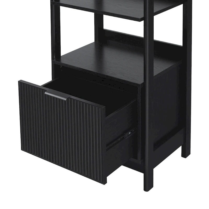 Middlebrook Designs 22 Narrow Bookshelf with Drawer