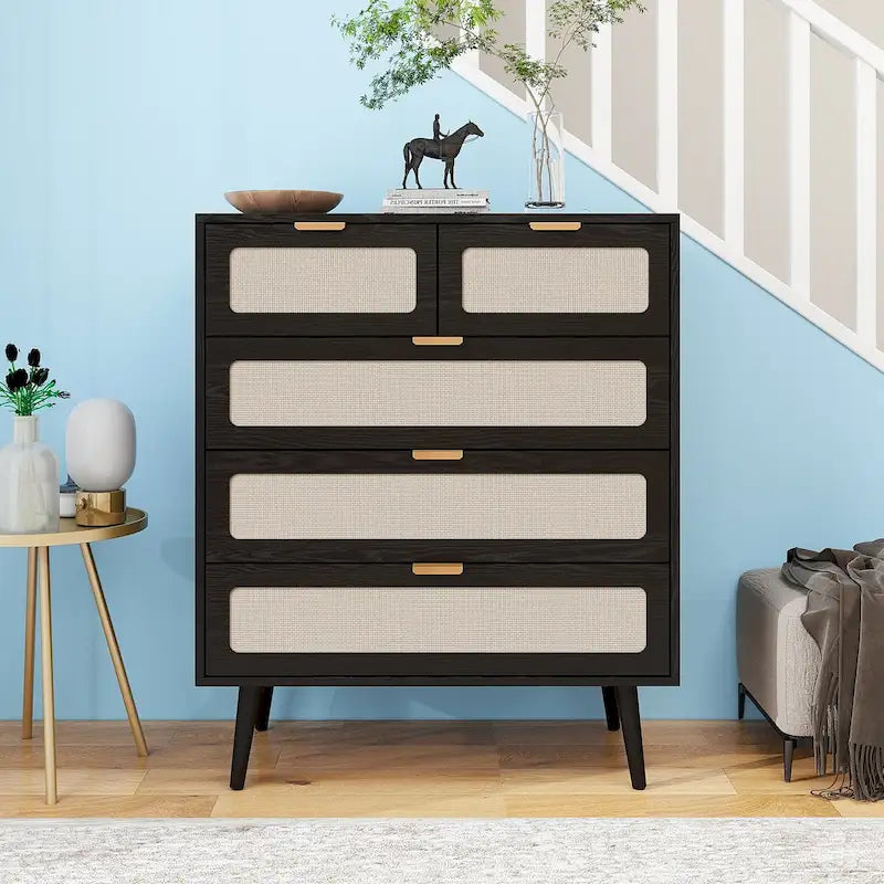 5 Drawer Cabinet Accent Storage Cabinet