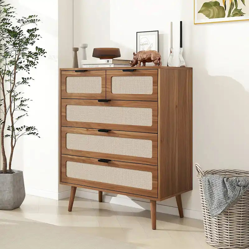 5 Drawer Cabinet Accent Storage Cabinet