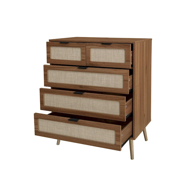 5 Drawer Cabinet Accent Storage Cabinet