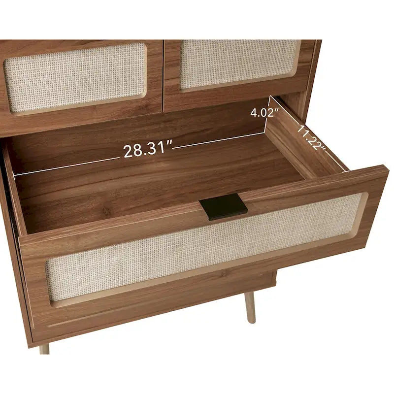 5 Drawer Cabinet Accent Storage Cabinet